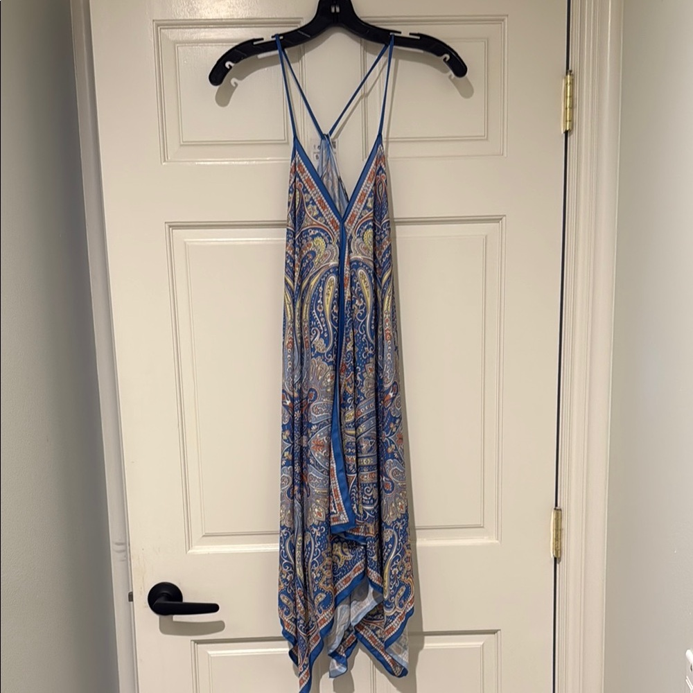 Blue Paisley Dress